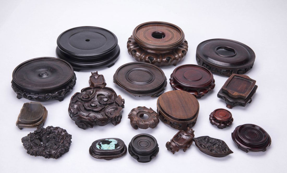 A Set of Chinese Wood Stands (1 of 10)