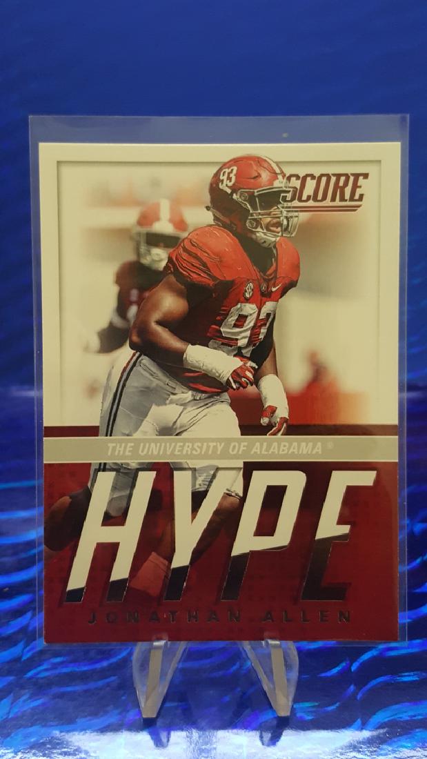 2017 Score Hype #7 Jonathan Allen: Card in excelent condition problem free will be shipped in penny sleeve.