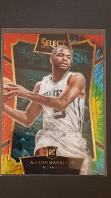 2015-16 Select Prizms Tie Dye #11 Aaron Harrison: Mint Condition Rookie Card