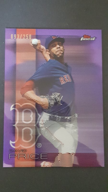 2016 Finest Purple Refractors #85 David Price (1 of 1)