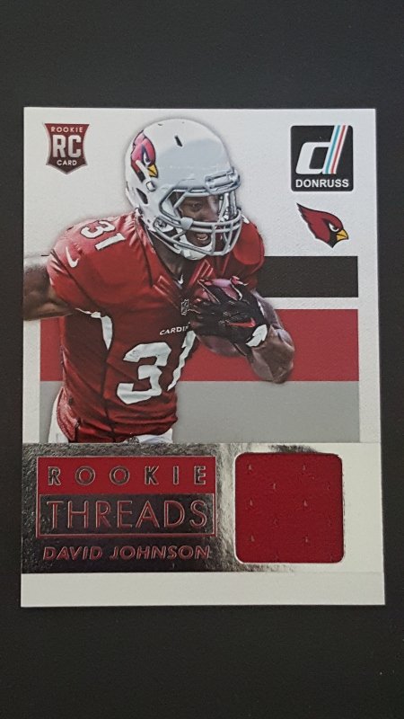 2015 Donruss Rookie Threads #DRTDJ David Johnson: Mint Condition