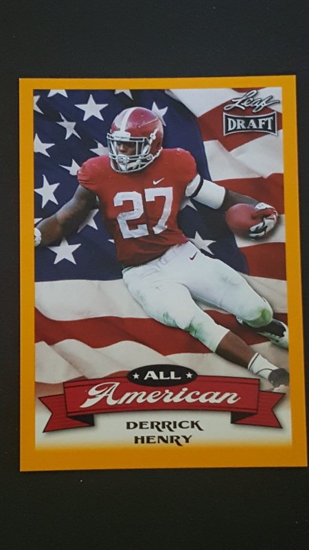 2016 Leaf Draft All American Gold #5 Derrick Henry (1 of 1)