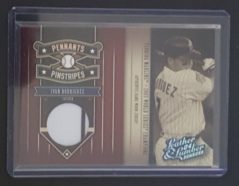 2004 Leather and Lumber Pennants/Pinstripes Materials: Numbered 240 of 250