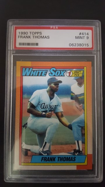 1990 Topps #414B Frank Thomas Rookie Card (1 of 1)