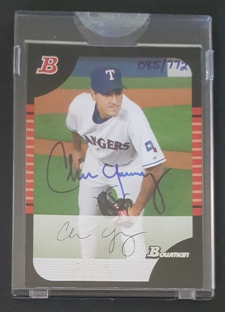 2005 Bowman Chrome Draft Refractors #28 Chris Young (1 of 1)