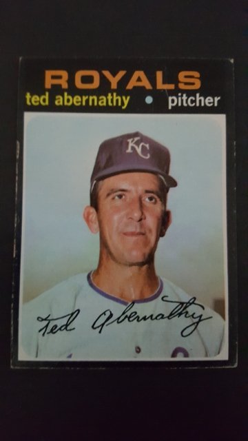 1971 Topps #187 Ted Abernathy: VG+ Condition