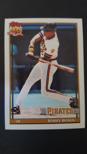 1991 Topps #570 Barry Bonds (1 of 1)