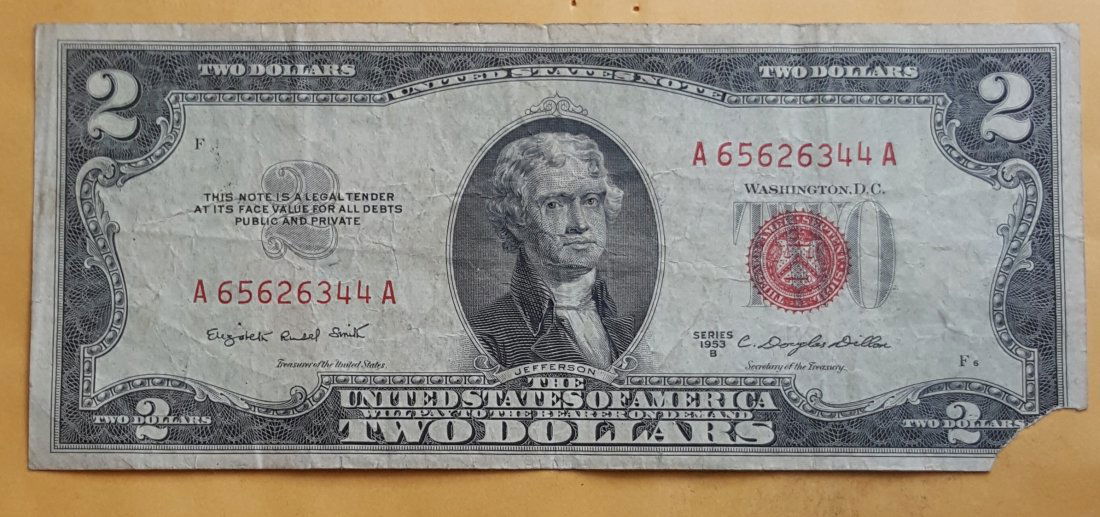 1953B $5 Red Seal Note (1 of 2)