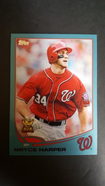 2013 Topps Wal-Mart Blue Border #1 Bryce Harper (1 of 1)