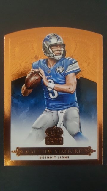 2015 Crown Royale Bronze #57 Matthew Stafford: NM Condition