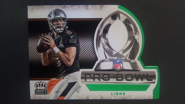 2015 Crown Royale Pro Bowl Green #PB13 Matthew Stafford: NM Condition