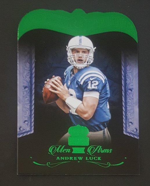 2015 Crown Royale Men at Arms Green #MA4 Andrew Luck: NM Condition