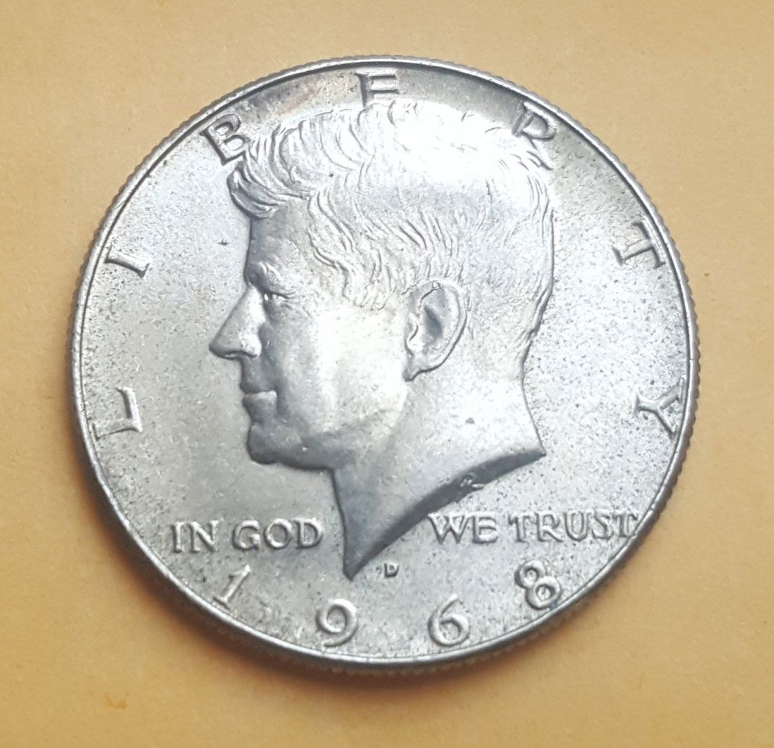 1968-D Kennedy Half Dollar 40% Silver (1 of 2)