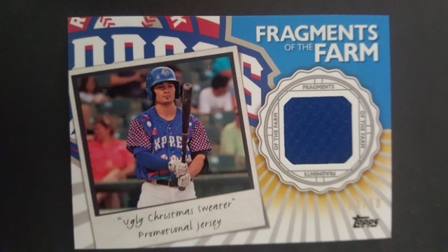 2016 Topps Pro Debut Fragments of the Farm Gold (1 of 1)