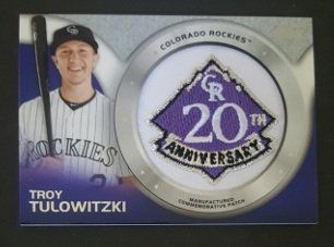 2014 Topps Manufactured Commemorative Team Logo Patch (1 of 1)