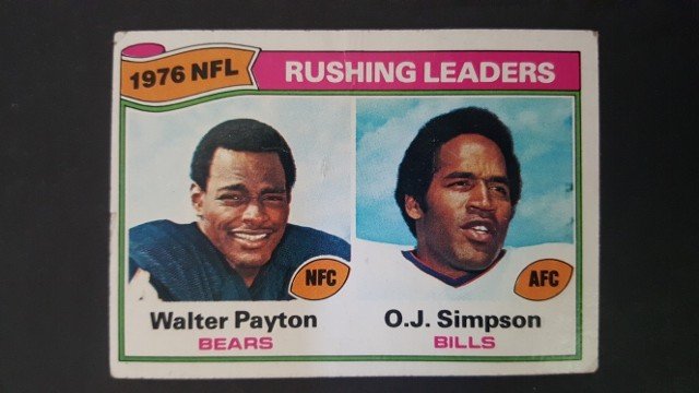 1977 Topps #3 Rushing Leaders/Walter Payton/O.J. (1 of 1)