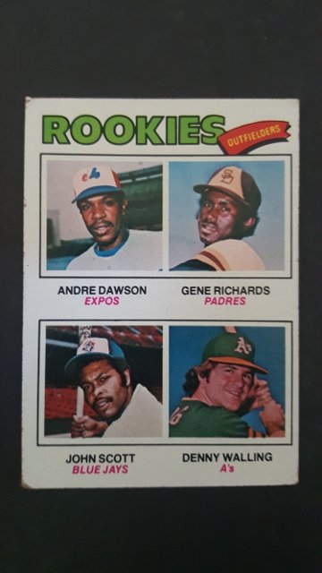 1977 Topps #473 Rookie Outfielders/Andre Dawson RC/Gene: VG+ Condition
