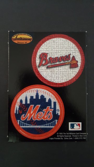 1993 Ted Williams POG Cards #2 Atlanta Braves/New York: Mint Condition