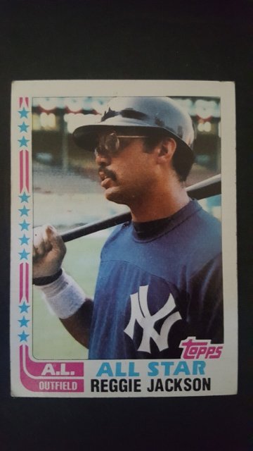 1982 Topps #551 Reggie Jackson All-Star (1 of 1)