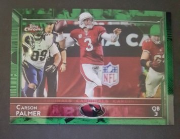 2015 Topps Chrome Green Refractors #91 Carson Palmer (1 of 1)