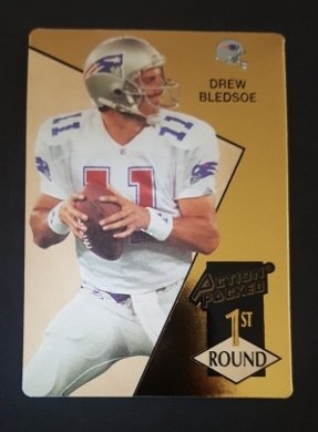 1993 Action Packed #163 Drew Bledsoe Rookie Card (1 of 1)