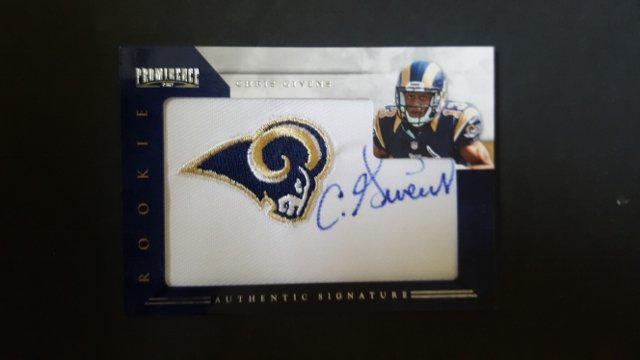 2012 Panini Prominence #250 Chris Givens Rookie Card (1 of 1)