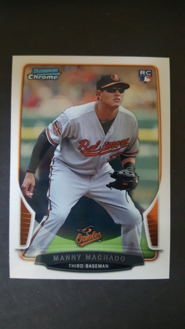 2013 Bowman Chrome #205 Manny Machado Rookie Card (1 of 1)