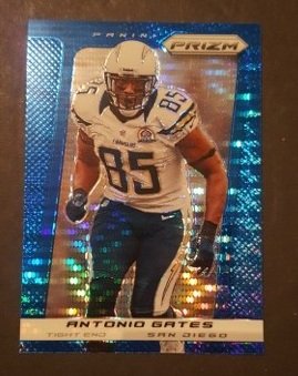 2013 Panini Prizm Prizms Blue Pulsar #101 Antonio Gates: Mint Condition