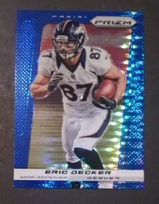 2013 Panini Prizm Prizms Blue Pulsar #80 Eric Decker: Mint Condition