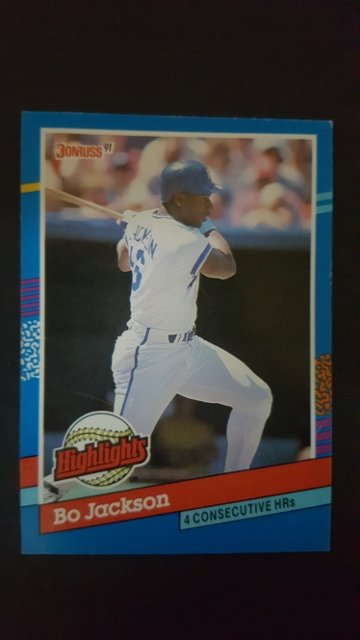 1991 Donruss Bonus Cards #BC10 Bo Jackson: EX Condition