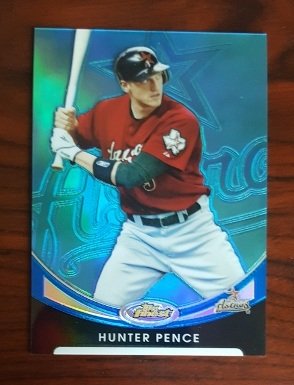 2010 Finest Refractors Blue #113 Hunter Pence (1 of 1)
