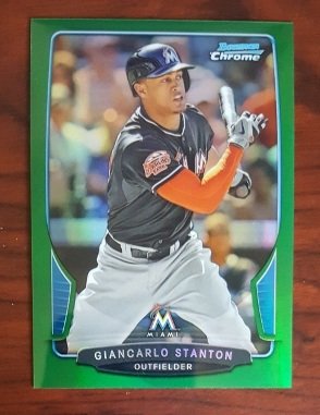 2013 Bowman Chrome Green Refractors #18 Giancarlo (1 of 1)