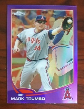 2013 Topps Chrome Purple Refractors #114 Mark Trumbo (1 of 1)