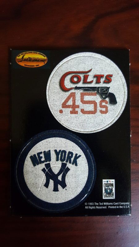 1993 Ted Williams POG Cards #10 Houston Colt .45s/New (1 of 1)