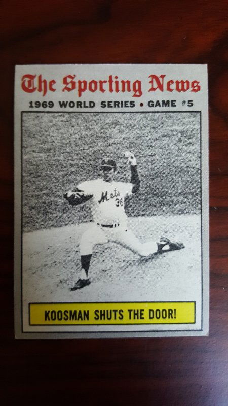 1970 Topps #309 World Series Game 5/Jerry Koosman (1 of 1)