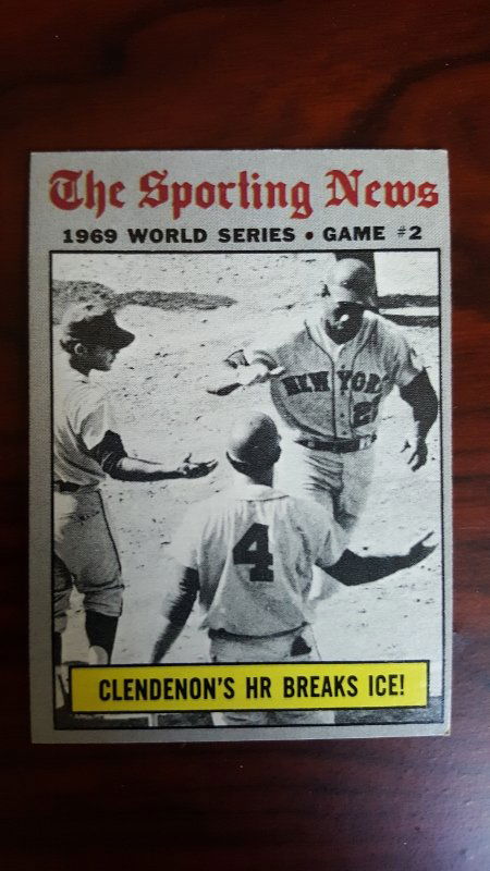 1970 Topps #306 World Series Game 2/Donn Clendenon (1 of 1)