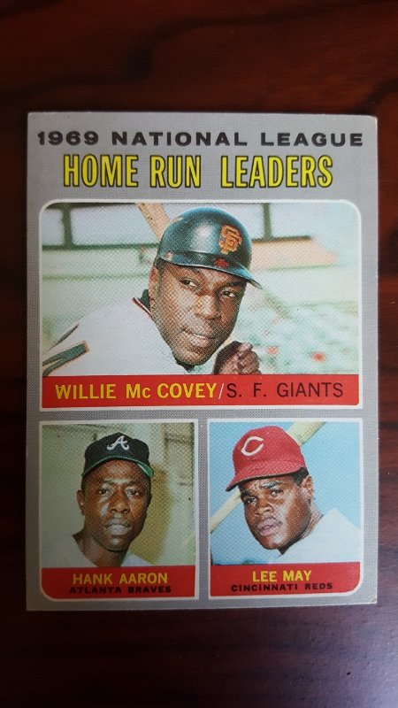1970 Topps #65 NL Home Run Leaders/Willie McCovey/Hank (1 of 1)