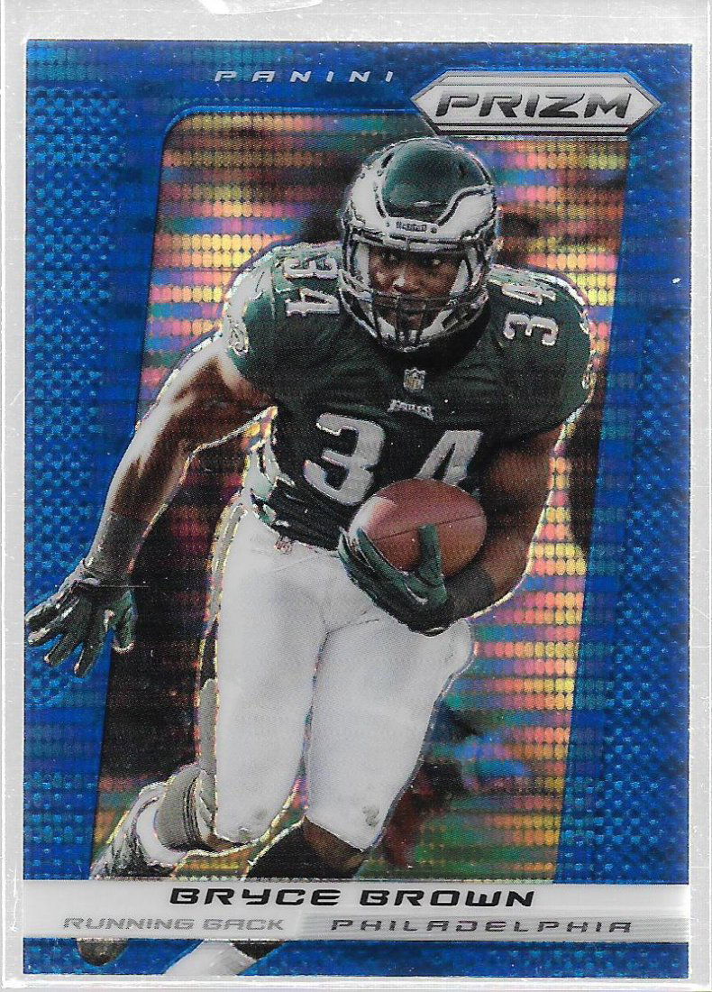 2013 Panini Prizm Prizms Blue Pulsar #169 Bryce Brown: Mint Condition