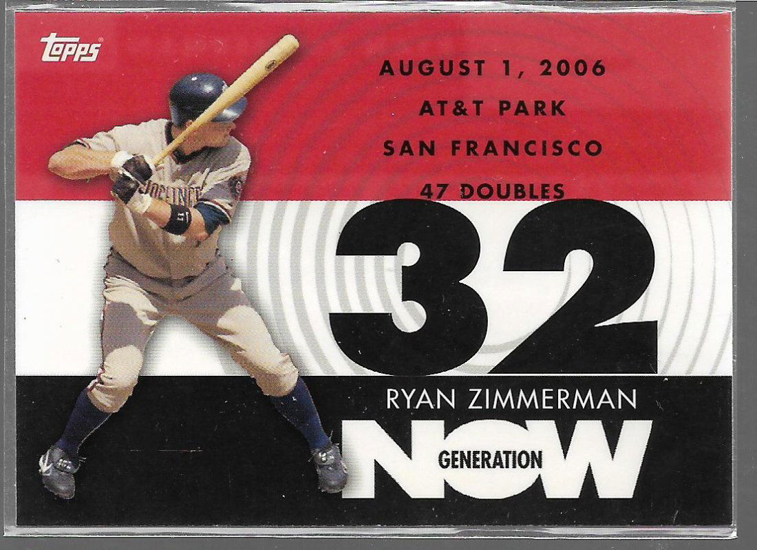 2007 Topps Generation Now #GN250 Ryan Zimmerman (1 of 1)