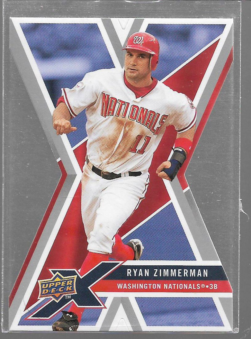 2008 Upper Deck X Die Cut #99 Ryan Zimmerman (1 of 1)