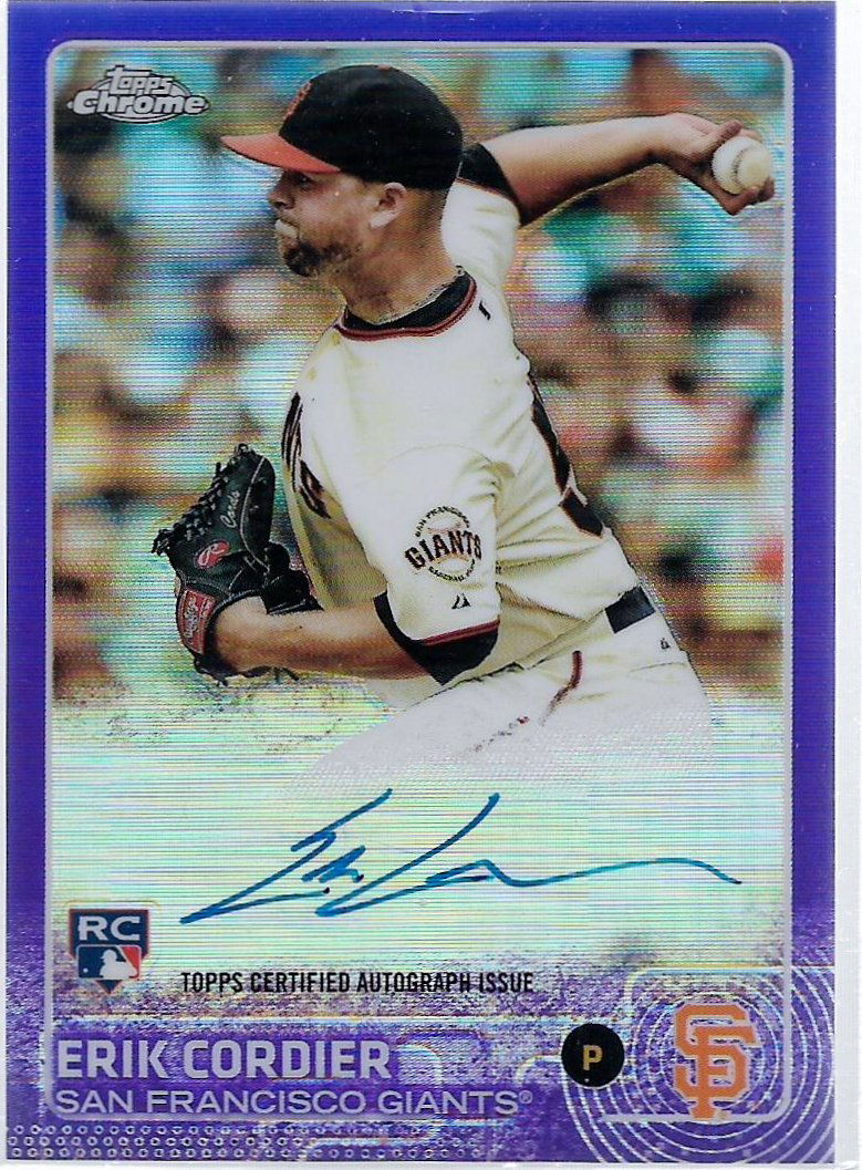 2015 Topps Chrome Rookie Autographs Purple Refractors (1 of 1)