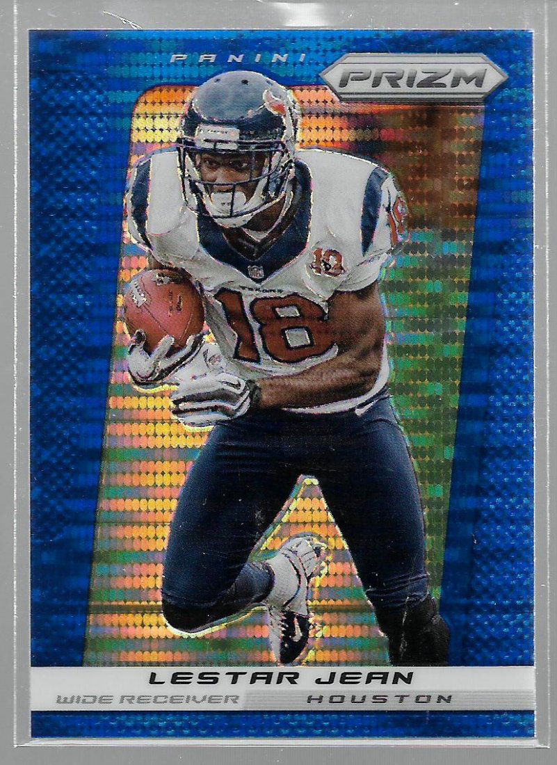 2013 Panini Prizm Prizms Blue Pulsar #28 Lestar Jean: Mint Condition