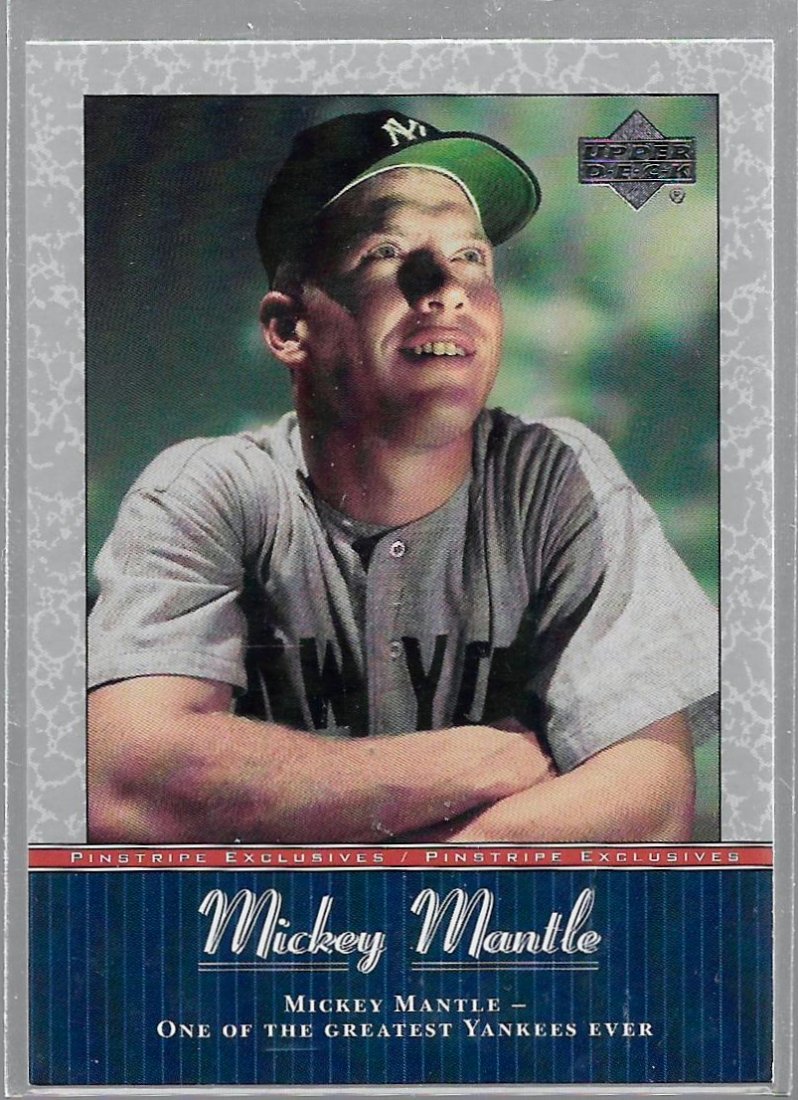 2001 Upper Deck Pinstripe Exclusives Mantle #MM56: Mint Condition