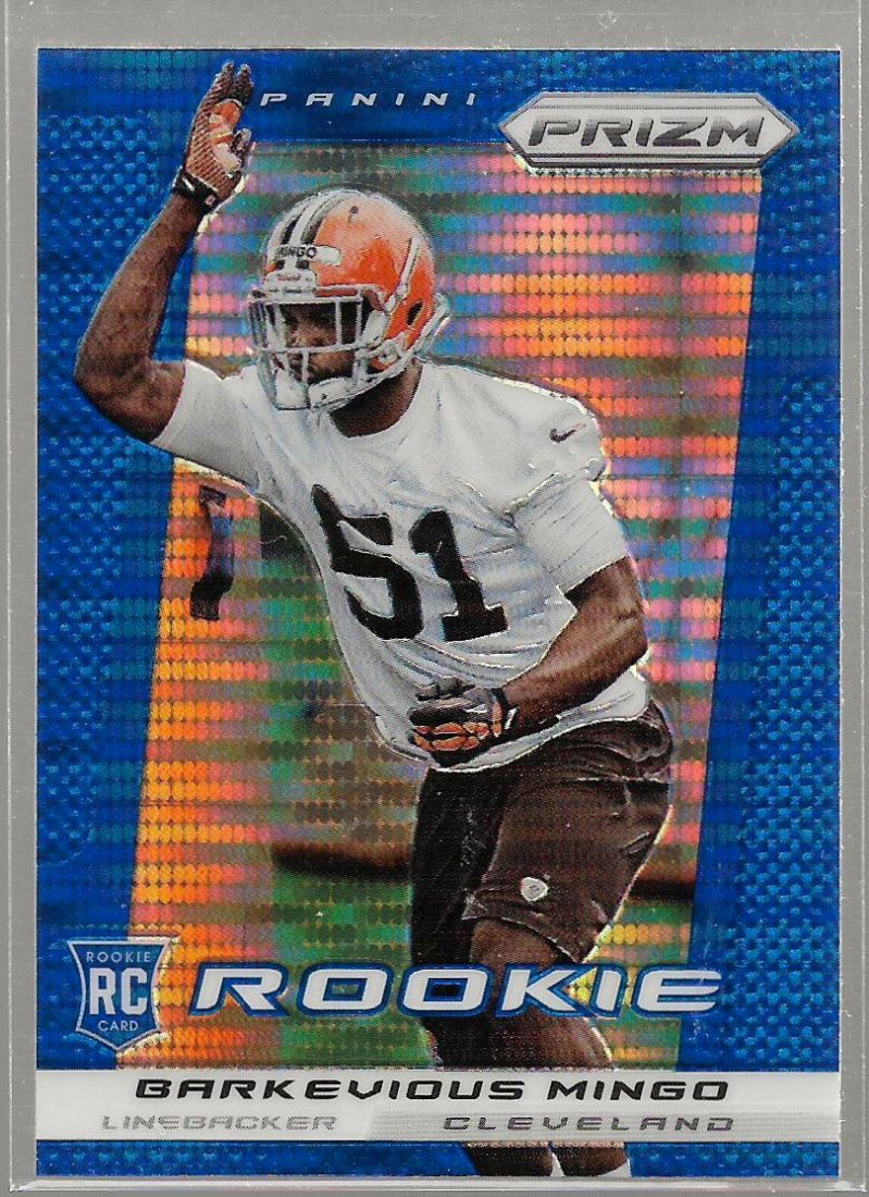 2013 Panini Prizm Prizms Blue Pulsar #208 Barkevious: Mint Condition
