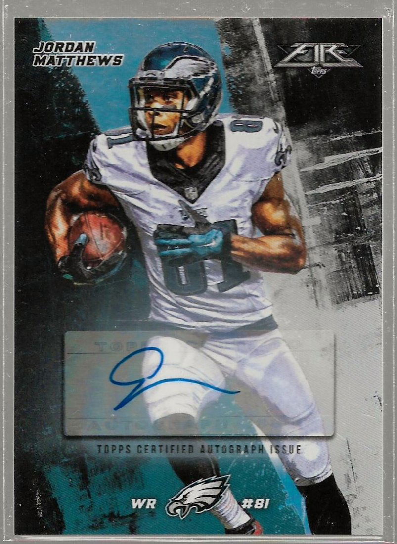 2015 Topps Fire Autographs #FAJM Jordan Matthews (1 of 1)