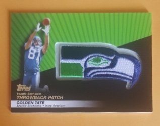 2010 Topps Throwback Patch #LPC46 Golden Tate (1 of 1)