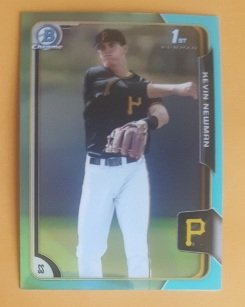 2015 Bowman Chrome Draft Sky Blue Refractors #64 Kevin (1 of 1)