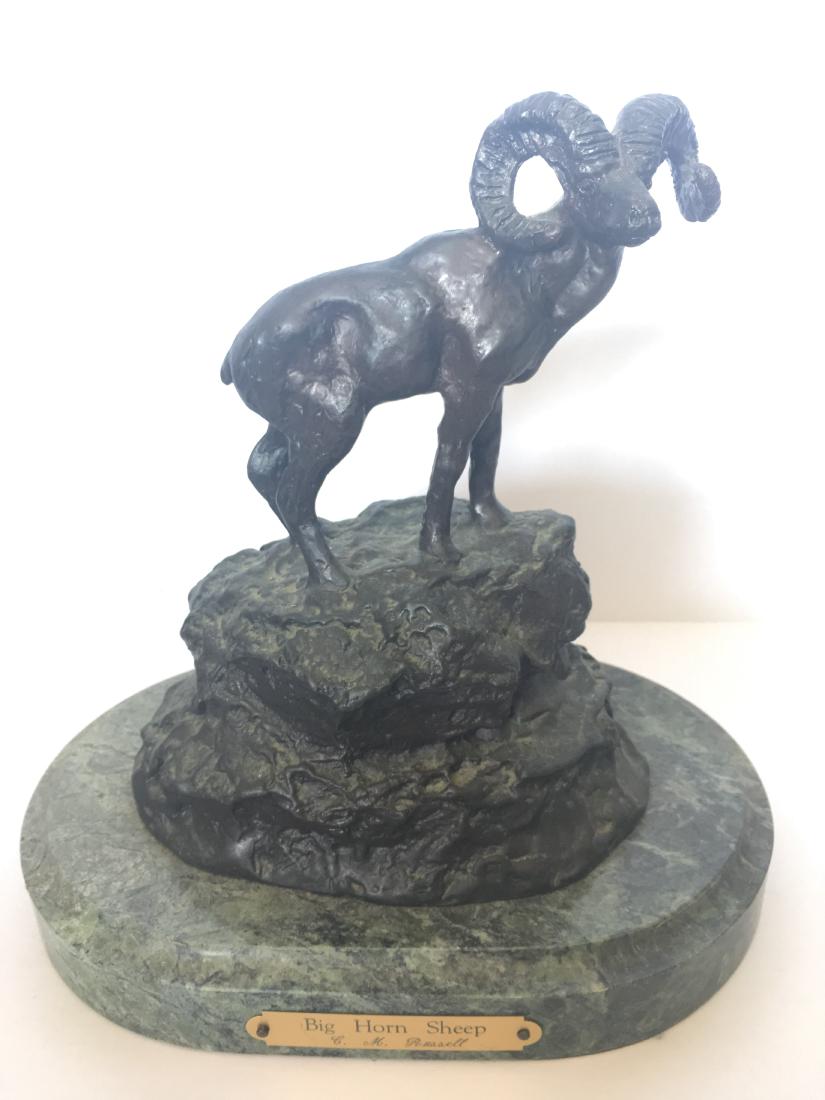 Big Horn Sheep Collectible Solid Bronze Sculpture (1 of 4)