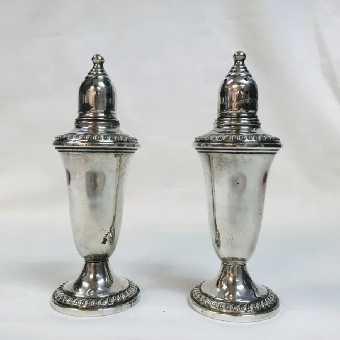 Vintage Empire Sterling Weighted Silver Salt and Pepper (1 of 5)