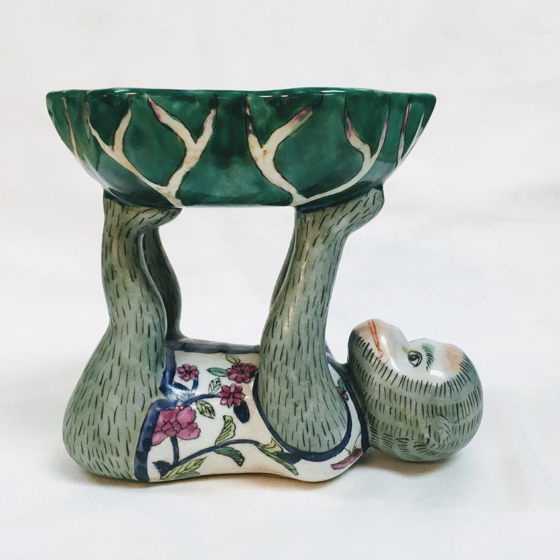 Asian Country Handpainted Porcelain Centerpiece Monkey (1 of 7)